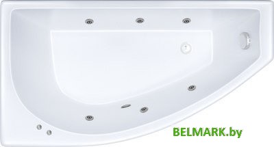 Ванна Triton Бэлла 140x77 Экстра Базовая Flat R (с гидромассажем) - фото
