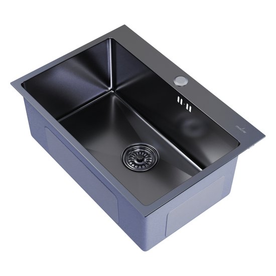 Кухонная мойка Mixline 547238 (черный графит, 3 мм) - фото2