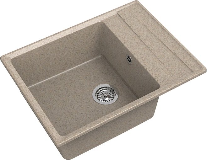 Кухонная мойка GranFest GF-LV-660L (песочный) - фото