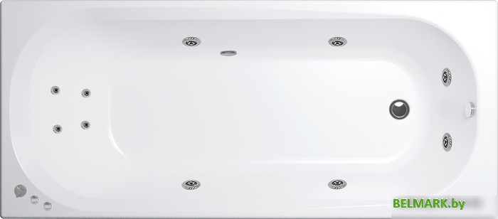 Ванна Triton Дина 170x75 Стандарт Flat (с гидромассажем) - фото
