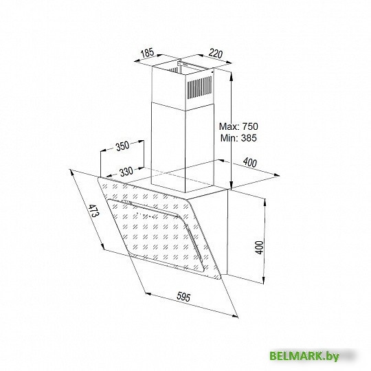 Кухонная вытяжка Korting KHC 67590 GN - фото2