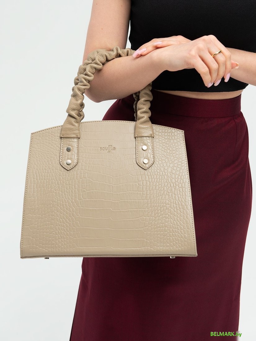 Женская сумка Souffle 200 2005028-0228 (светлый капучино кайман эластичный+флотер) - фото2