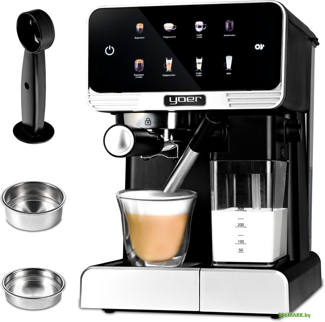 Рожковая кофеварка Yoer Creamo EMF03BK - фото