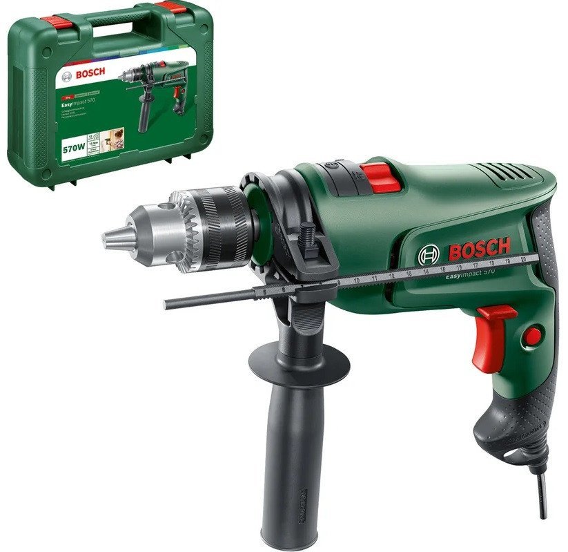 Ударная дрель Bosch EasyImpact 570 0603133220 (кейс) - фото
