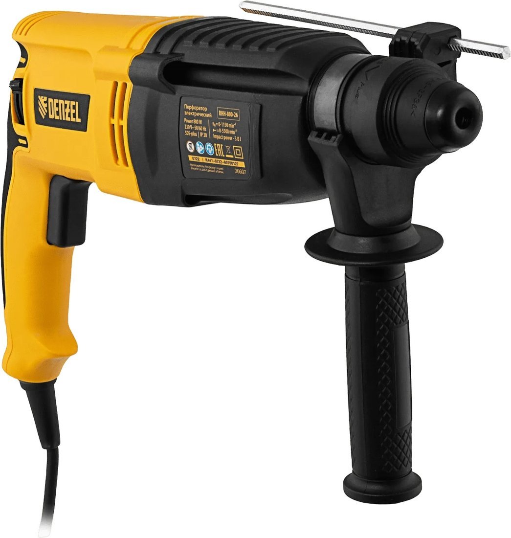 Перфоратор Denzel RHH-800-26 (кейс) - фото2