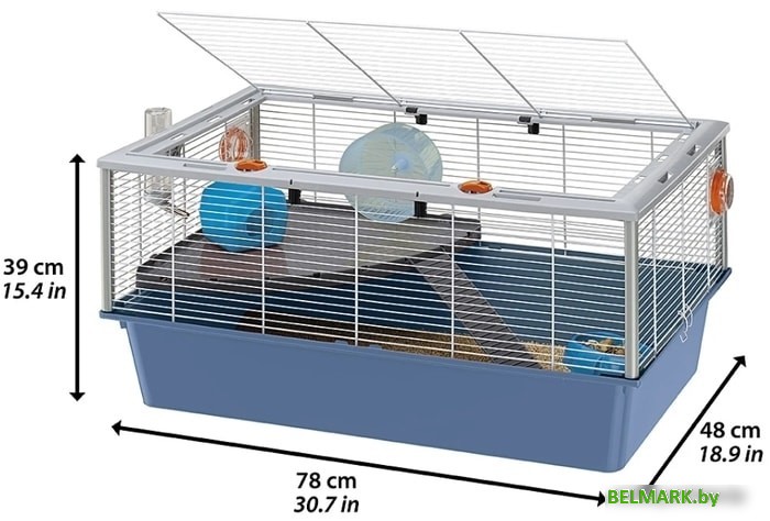 Клетка Ferplast Criceti 15 57011811W2 (синий) - фото2