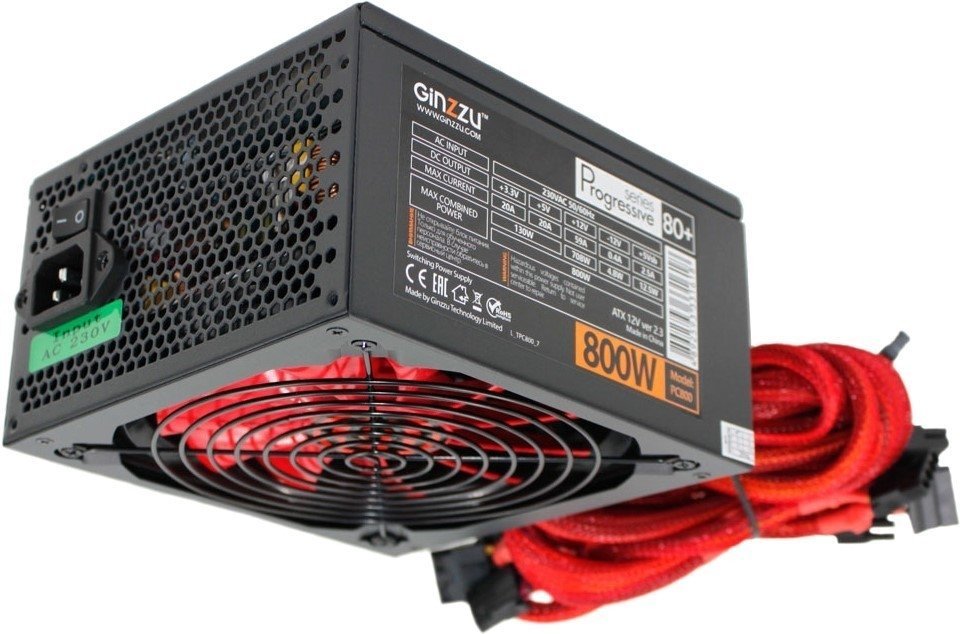 Блок питания Ginzzu PC800 - фото2