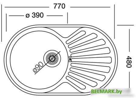Кухонная мойка Kromevye EC 259 - фото2
