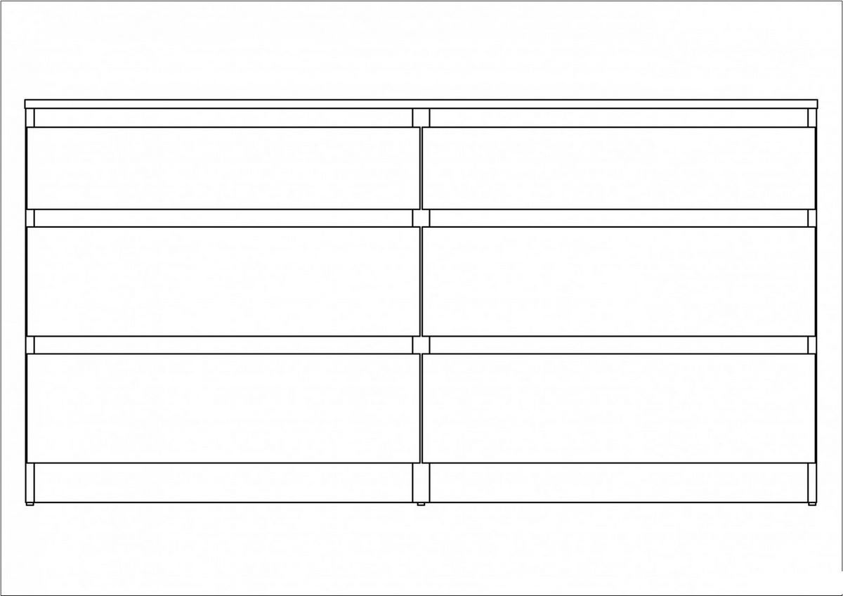 Комод Mio Tesoro Кастор 6 ящиков 2.03.02.080.4 (серый) - фото2