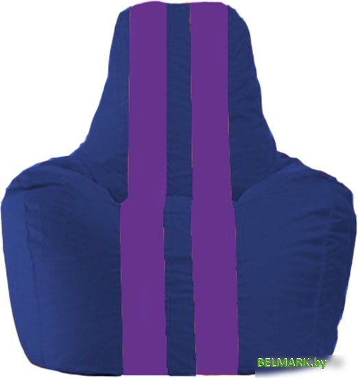Кресло-мешок Flagman Спортинг С1.1-117 (синий/фиолетовый) - фото