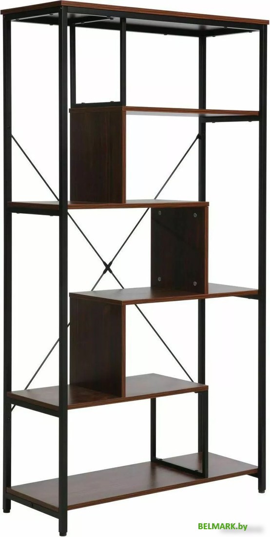 Стеллаж Signal Net A (орех/черный) - фото
