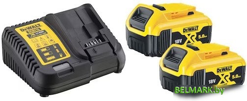 Аккумулятор с зарядным устройством DeWalt DCB115P2 (18В/2x5 Ач + 12-18В) - фото
