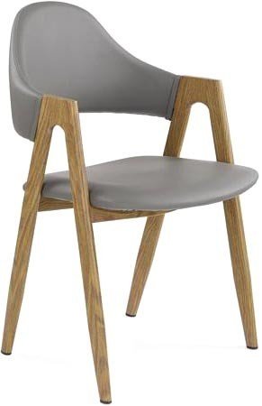 Стул с подлокотниками Halmar K247 (серый) - фото