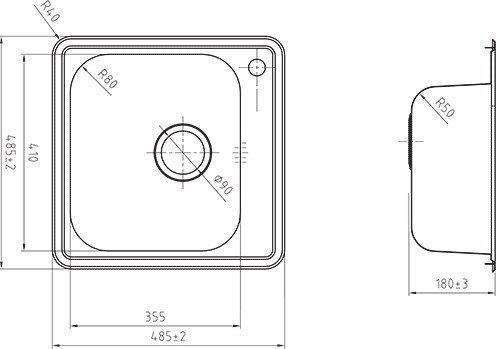 Кухонная мойка IDDIS Strit STR48S0i77 - фото2