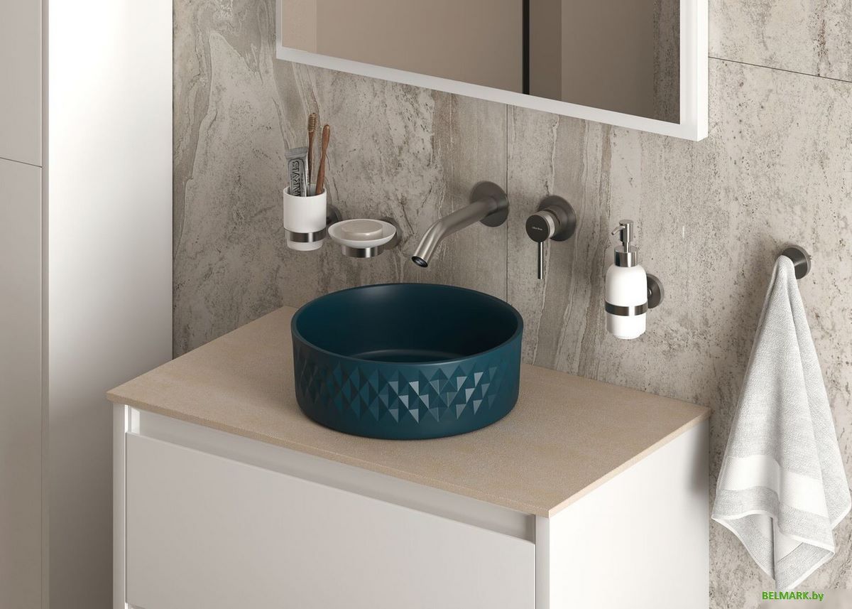 Умывальник Allen Brau Fantasy Romb 36 4.11033.PT петроль - фото2