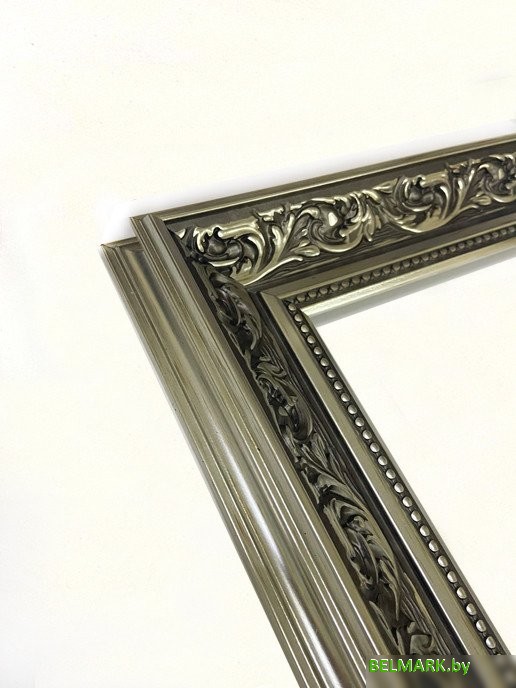 Зеркало Декарт Настенное в раме 8Л1827 (сересбристый хром) - фото2