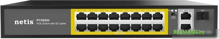 Неуправляемый коммутатор Netis P116GH - фото