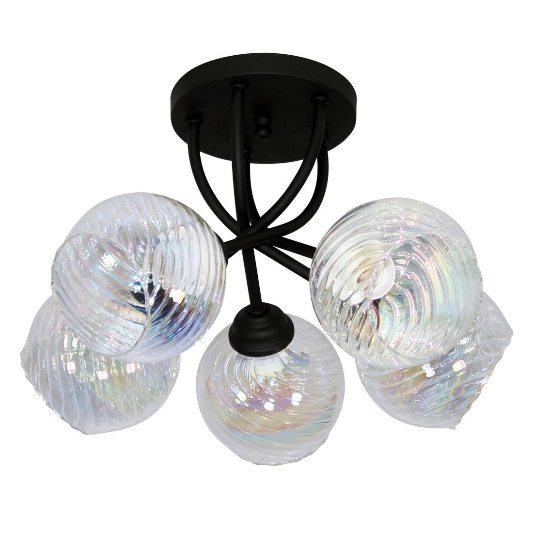 Светильник Элетех Вита НПБ 01-5x60-133 Е27 1005405397 (151 черный муар) - фото