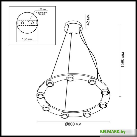 Подвесная люстра Odeon Light Turman 6631/75L - фото2