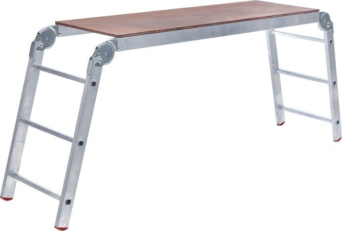 Лестница-трансформер Новая высота NV 234 трансформер с помостом 3x6x3 ступеней - фото