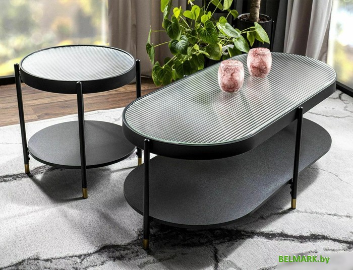 Журнальный столик Signal Laguna A (белый/черный) - фото2