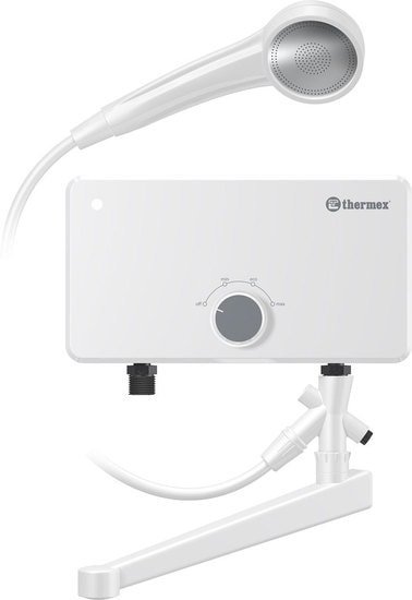 Проточный электрический водонагреватель кран+душ Thermex Urban 6500 combi - фото