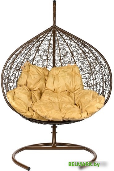 Подвесное кресло BiGarden Gemini (коричневый/бежевый) - фото2