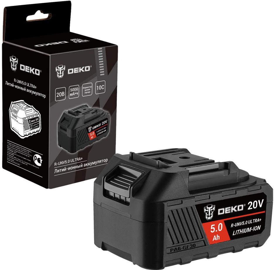 Аккумулятор Deko R-UNV5.0 ULTRA+ 083-1018 (20В/5 Ач) - фото