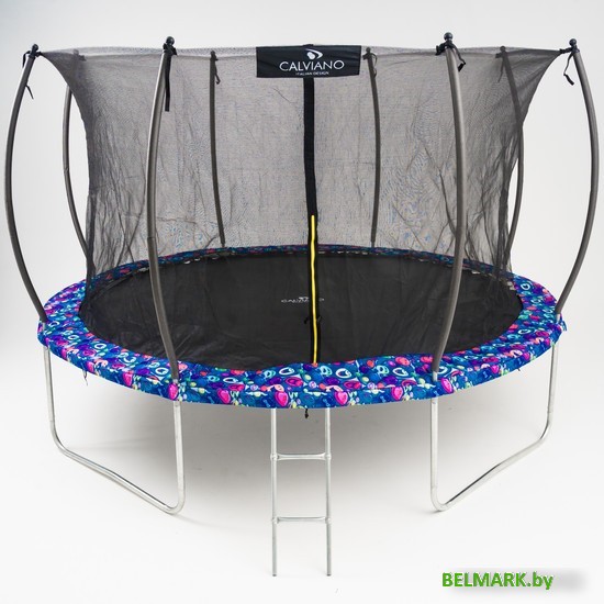 Батут Calviano Inside Master Smile 374 см - 12ft (внутренняя сетка, с лестницей) - фото2