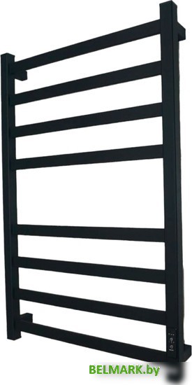 Полотенцесушитель Маргроид Ferrum Вид 81/10 Профильный СНШ 80x40 Черный матовый, скрытого монтажа, таймер справа - фото