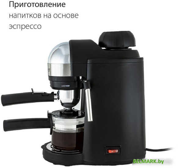 Рожковая кофеварка Pioneer CM106P (черный) - фото2