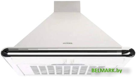 Кухонная вытяжка Elikor Сатурн 60П-180-В1Л (белый/серебристый) - фото