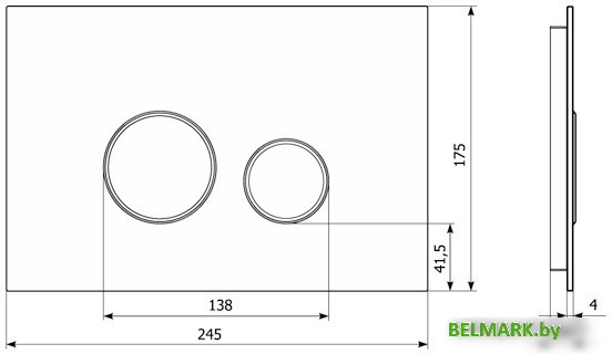 Панель смыва Lavinia Boho Relfix 3805004B (черный) - фото2