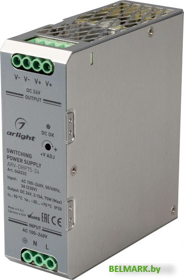 Блок питания Arlight ARV-DRP75-24 040232 - фото
