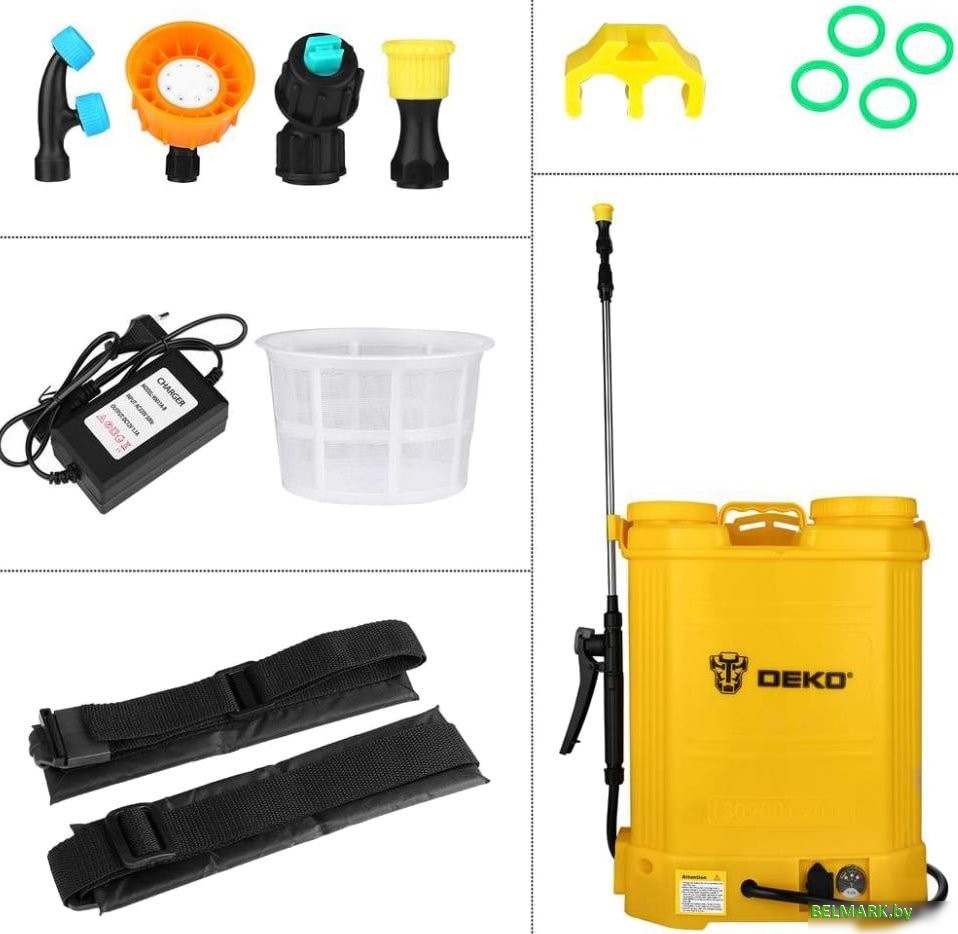 Аккумуляторный опрыскиватель Deko DKSP10 16 л - фото