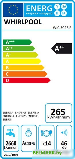 Посудомоечная машина Whirlpool WIC 3C26 F - фото2