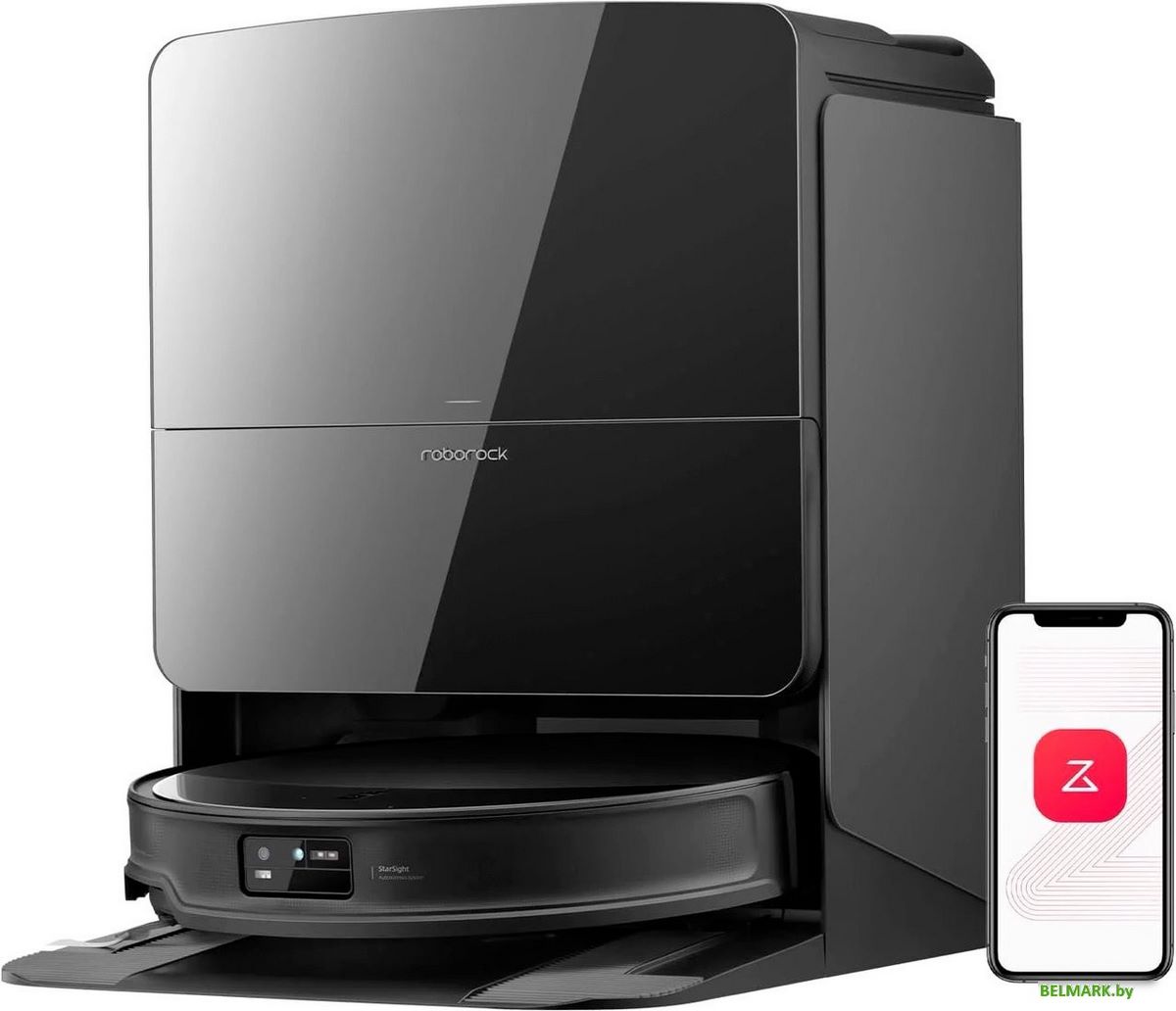Робот-пылесос Roborock Saros 10R S91COP S10R52-02 (с русской озвучкой, черный) - фото