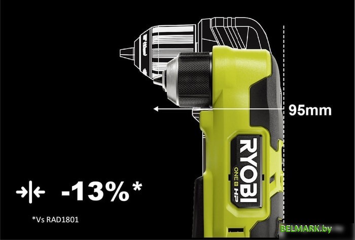 Угловая дрель Ryobi RAD18C-0 5133004949 (без АКБ) - фото2