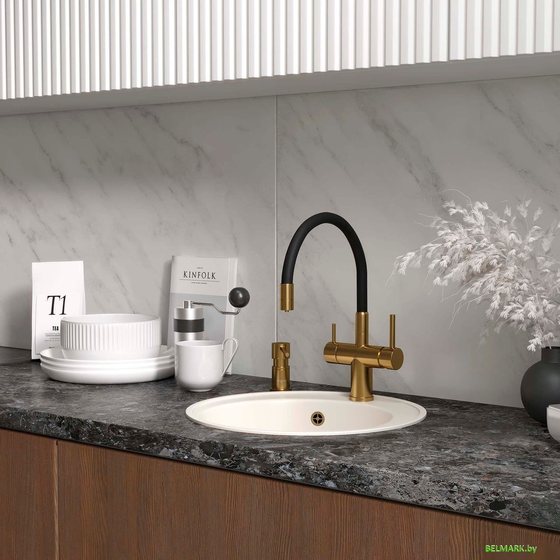 Кухонная мойка Reflexion Arena RF0148WH - фото2