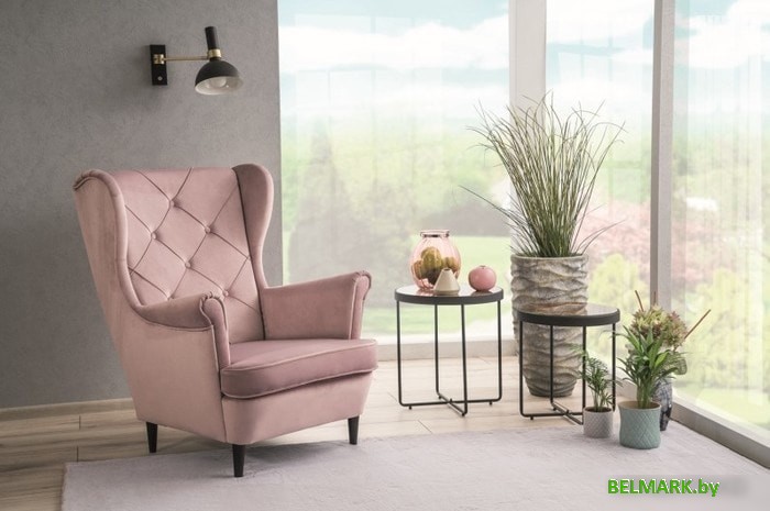 Интерьерное кресло Signal Lady Velvet Bluvel 52 (античный розовый) - фото2