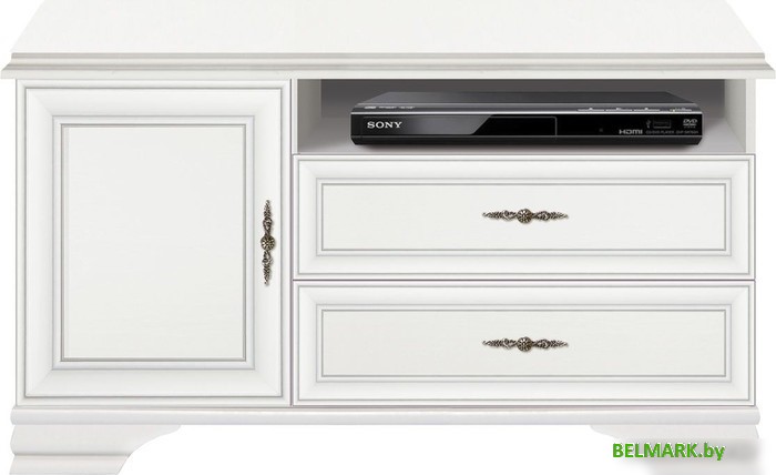 Тумба Black Red White Kentaki S320-RTV1D2S (белый/белый) - фото