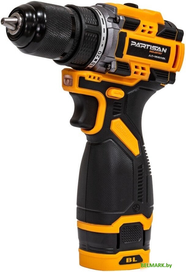 Дрель-шуруповерт Partisan AD-1660BL (с 2-мя АКБ, кейс) - фото2