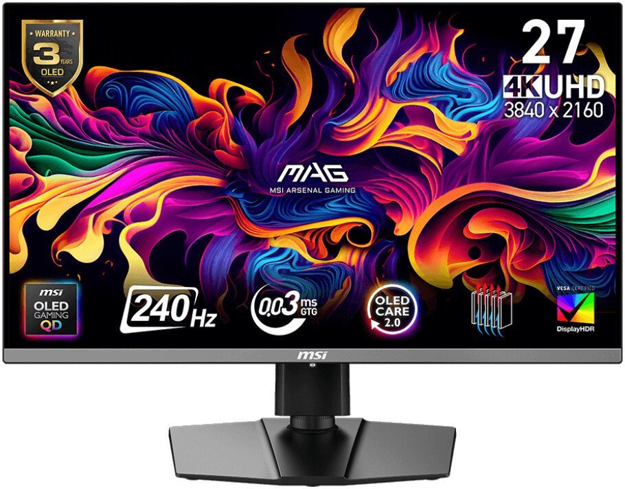 Игровой монитор MSI MAG 272UP QD-OLED X24 - фото