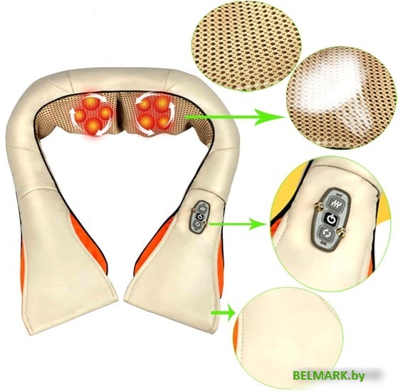 Массажная накидка BODRO WH-1013 (бежевый) - фото2