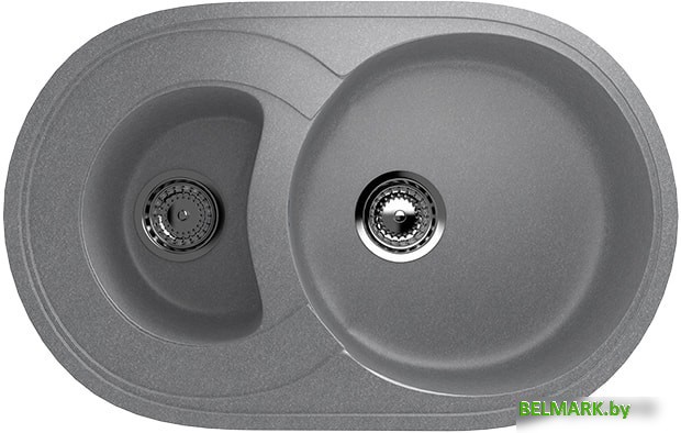 Кухонная мойка Ulgran U-504 (342 графитовый) - фото