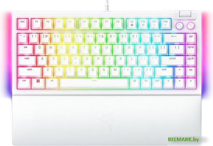 Клавиатура Razer BlackWidow V4 75% (белый, нет кириллицы) - фото