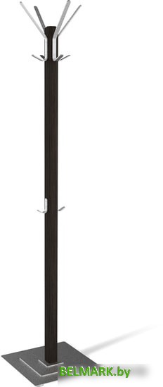 Вешалка для одежды Sheffilton Альберто SHT-CR11 933040 (венге/алюминий металлик) - фото2