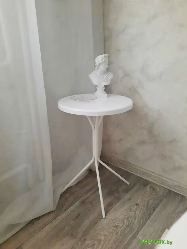 Журнальный столик Sheffilton SHT-CT12-1 (белый муар/глянец белый) - фото2