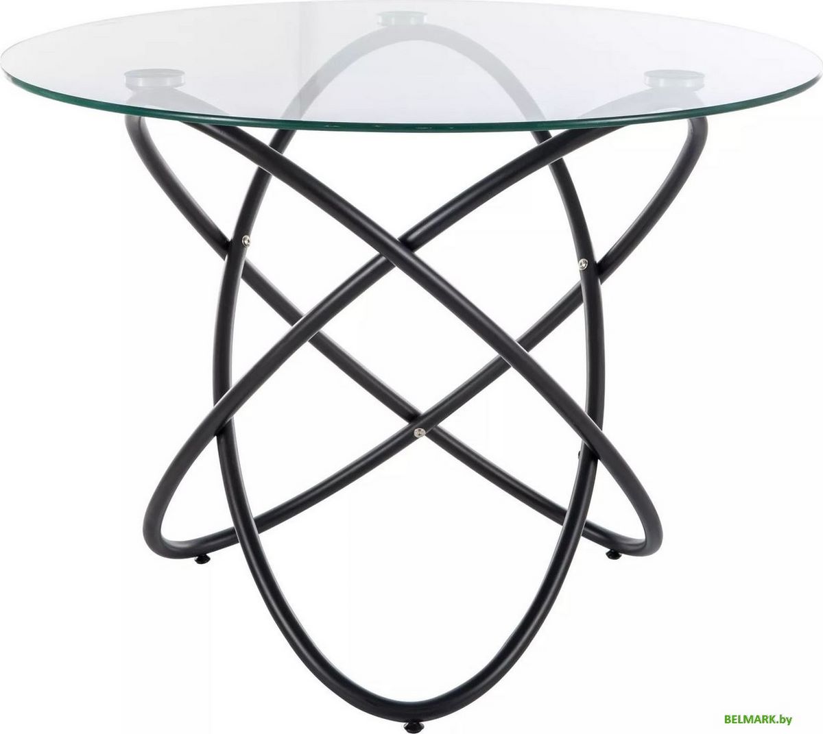 Кухонный стол Signal Orbit 100 (прозрачный/черный) - фото