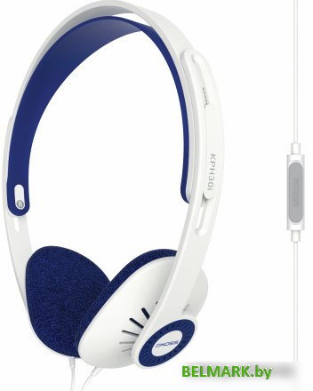 Наушники KOSS KPH30i (белый/синий) - фото